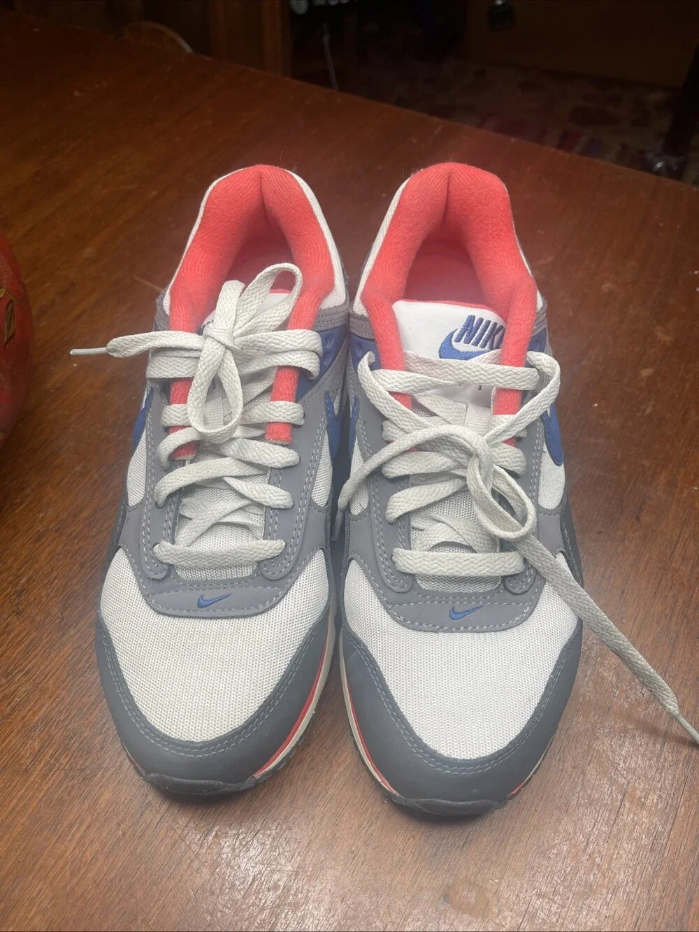 RARE❤️ Nike Air Max Correlate Salmon Coral White Blue Sz 7.5 Women's 511417-040